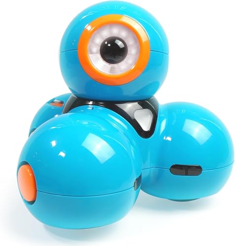 Wonder Workshop Dash - Programmierroboter für Kinder ab 6 Jahren - Sprachgesteuert - Navigiert um Objekte herum - 5 kostenlose STEM-Programmier-Apps, Blau